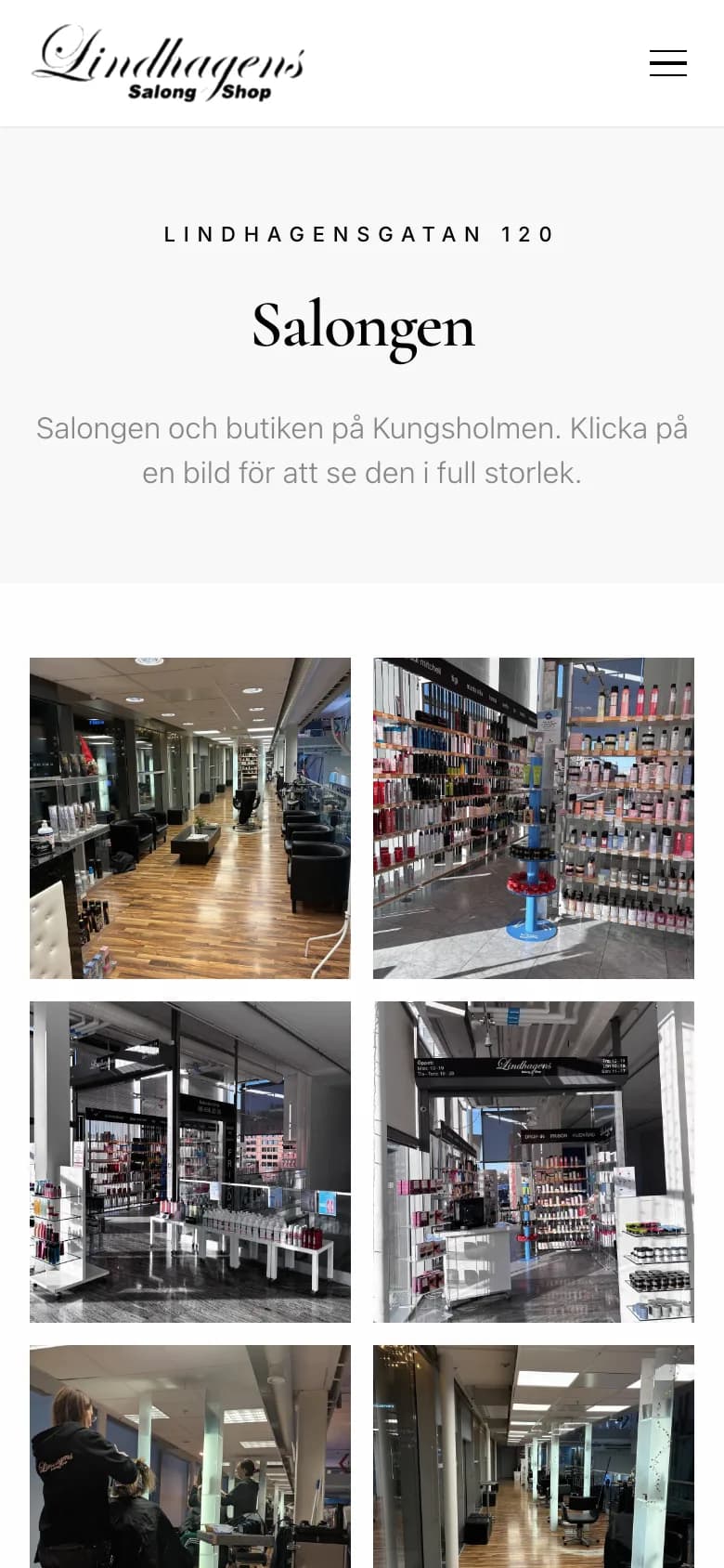 Galleriet på mobil